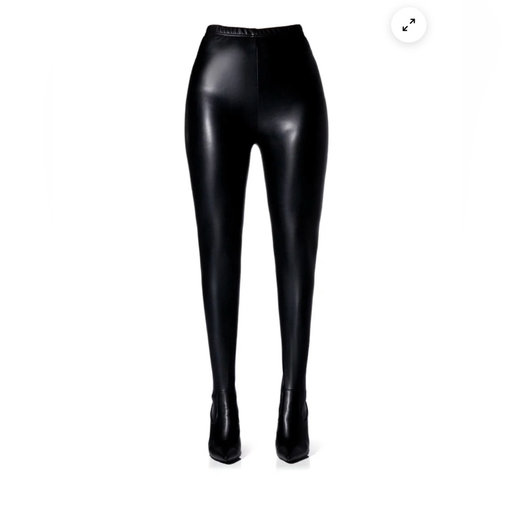 Azalea Wang KayKay Sexy stiletto Slim boot pants in black stretch - Picture 2 of 12